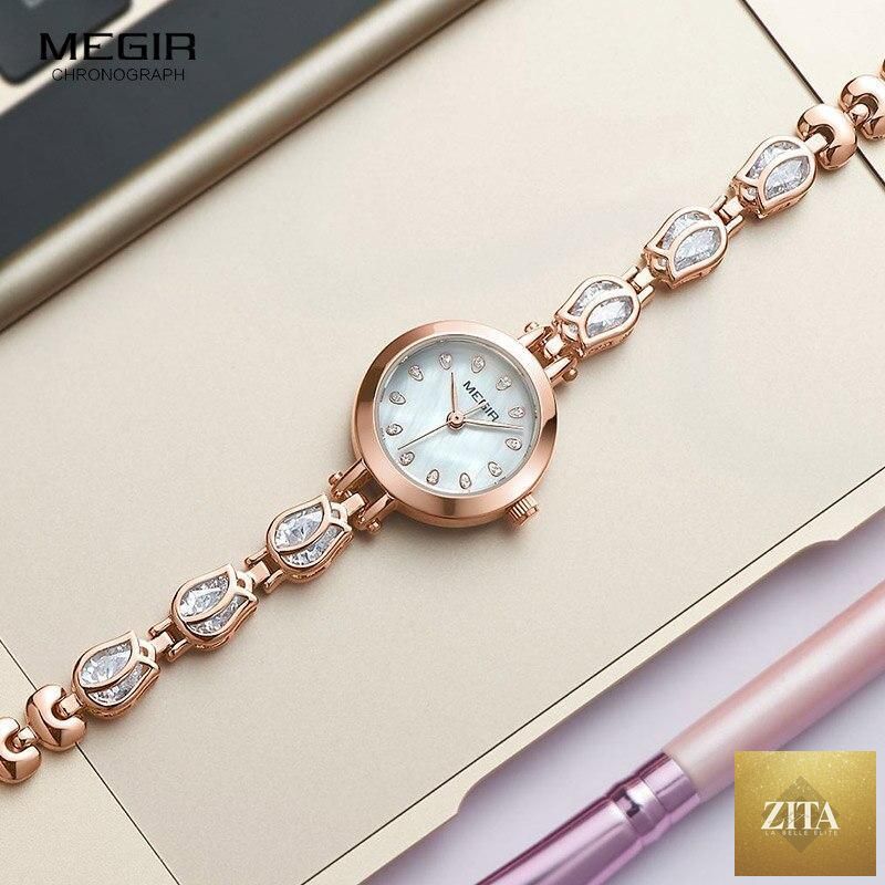 Stevvex women's crystal fashion watch with elegant bracelet strap, quartz movement, waterproof design, and luxury style.