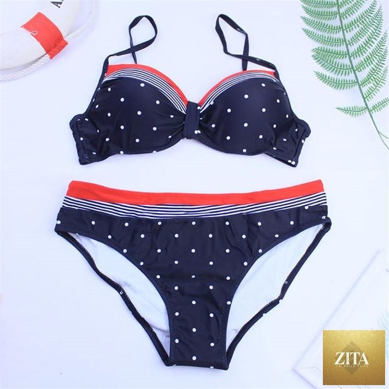 Stevvex high waist 2-piece bikini set with puff sleeves, solid color, backless design, perfect for summer beachwear.