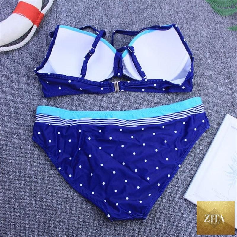 Stevvex high waist women's bikini set with puff sleeves, solid color, backless design, perfect for summer beachwear.