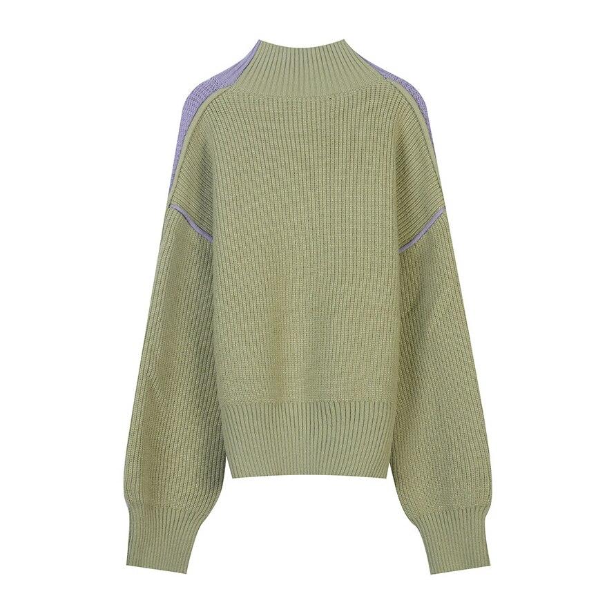 Cold Winter Women Knitted Turtleneck Thicken Sweaters Casual Basic Yellow Angel