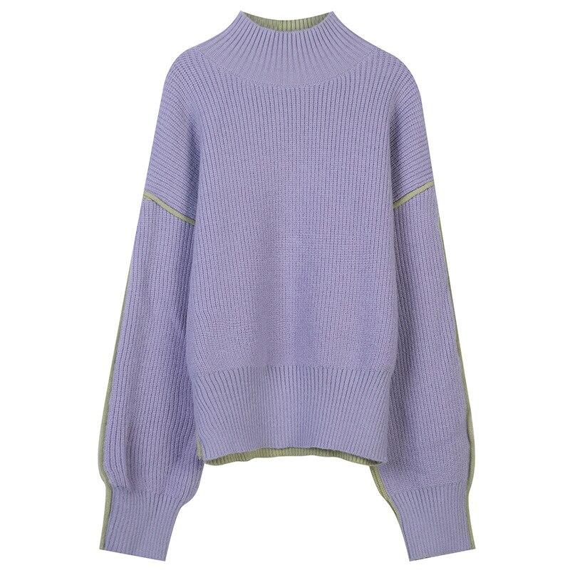 Cold Winter Women Knitted Turtleneck Thicken Sweaters Casual Basic Yellow Angel