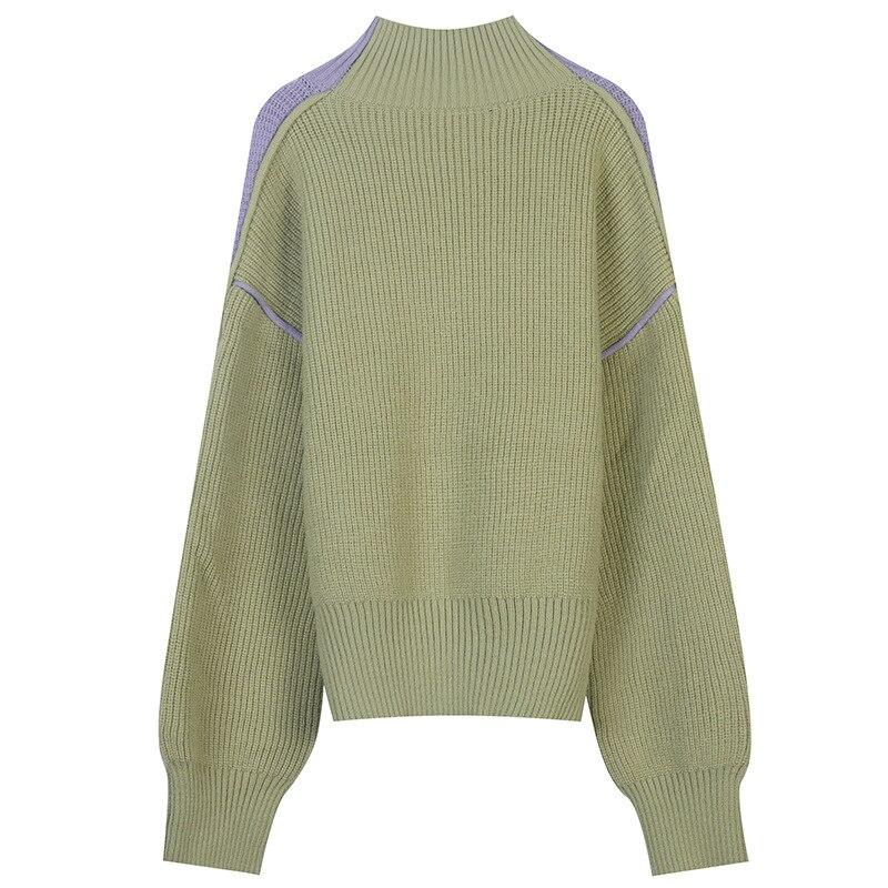 Cold Winter Women Knitted Turtleneck Thicken Sweaters Casual Basic Yellow Angel