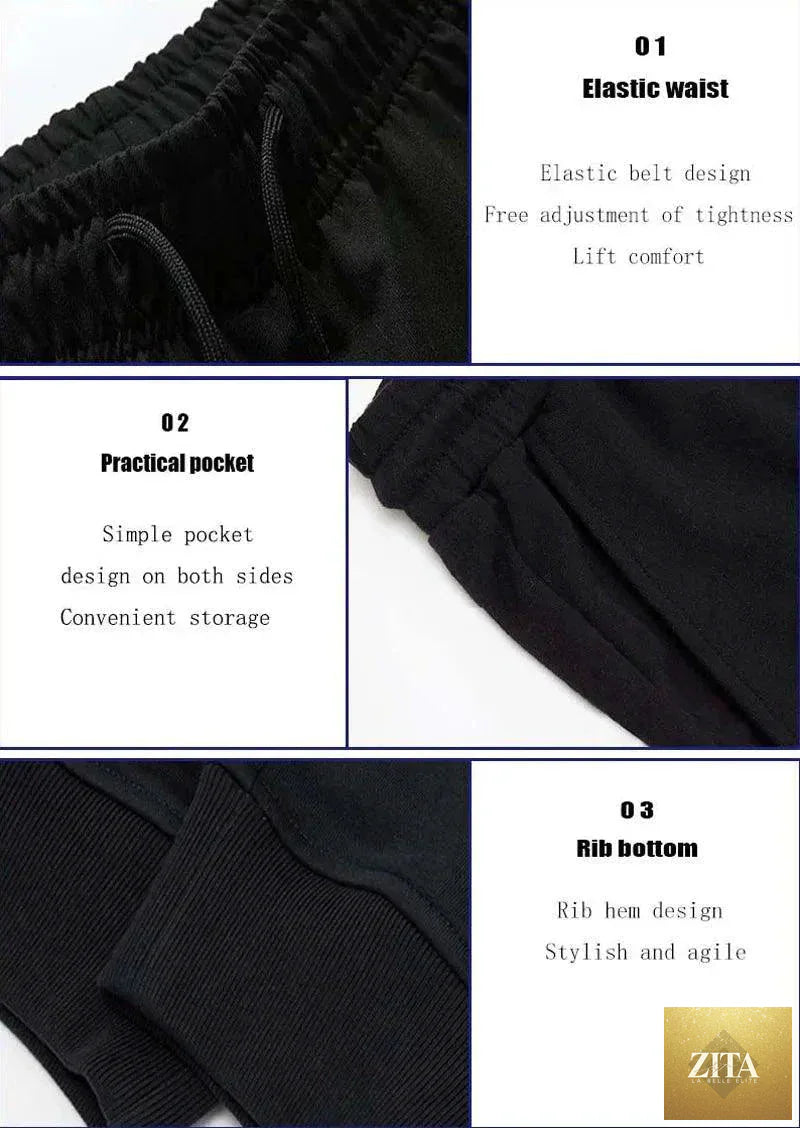 Mandotos PUAIA print men's jogger pants in solid color, suitable for autumn and winter, casual streetwear and fitness outfit.