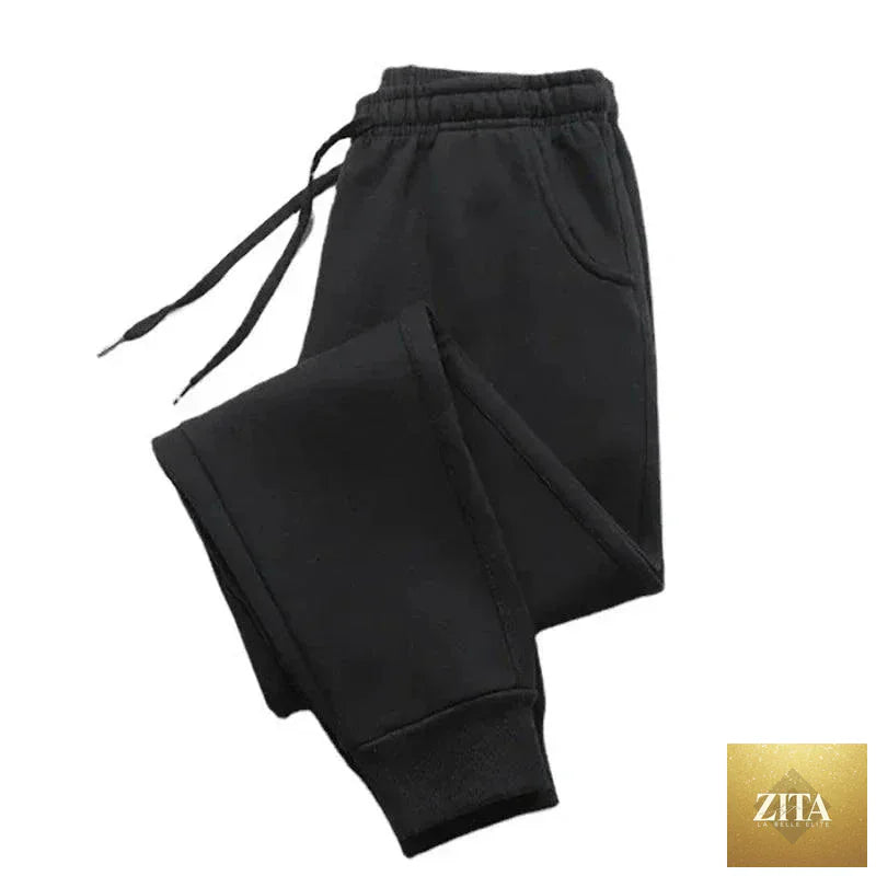 Mandotos PUAIA print men's sport jogging trousers in solid color, loose fit for autumn and winter, suitable for fitness and streetwear.