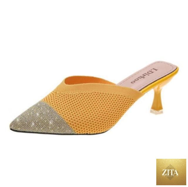 Stevvex Queen Fashion PU sandals for women featuring transparent design, pointed toes, high heels, suitable for parties and outdoor wear.