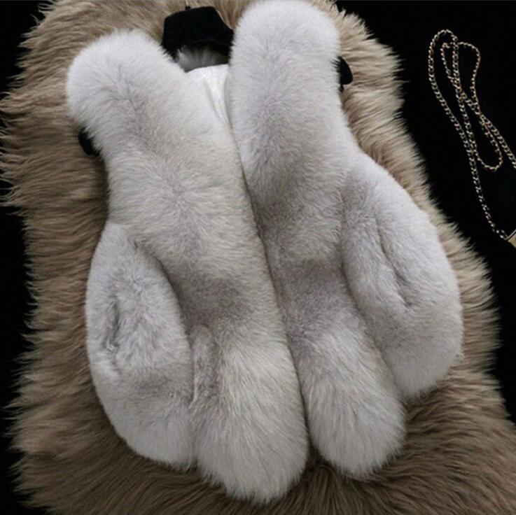 Faux Fur Coat Autumn Winter Women 2021 New Fashion Casual Slim Blue Charlie