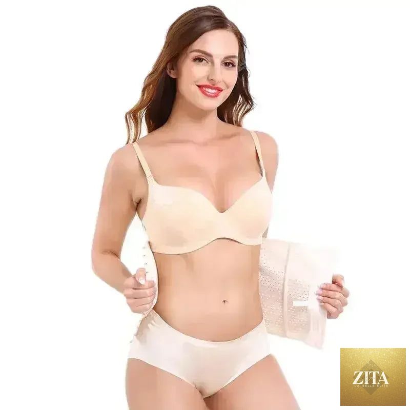 Femstylo women's slimming corset waist trainer and body shaper, designed to shape and contour the waist and torso.