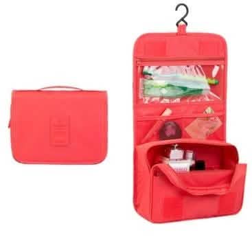 Waterproof travel toiletry bag by DailySale, featuring assorted styles, with zipped compartments and compact design for personal care.