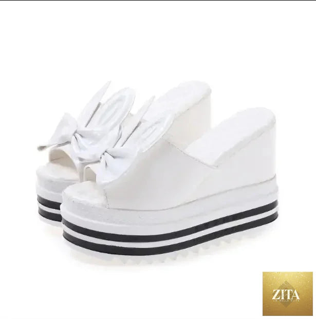 Women's waterproof wedge high heel platform sandals with ankle straps from Trendy Attic Store01, featuring a stylish and comfortable design.