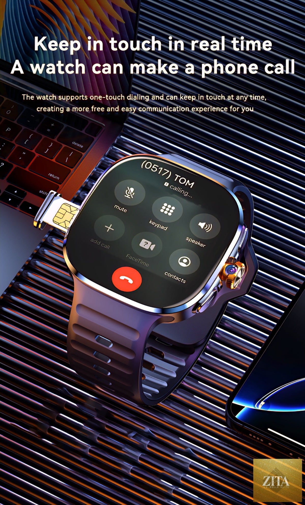 Black BEST SmartWatch 2026 M99 5G with digital display and fitness tracking, branded by donjohnbyvictoriacharles.