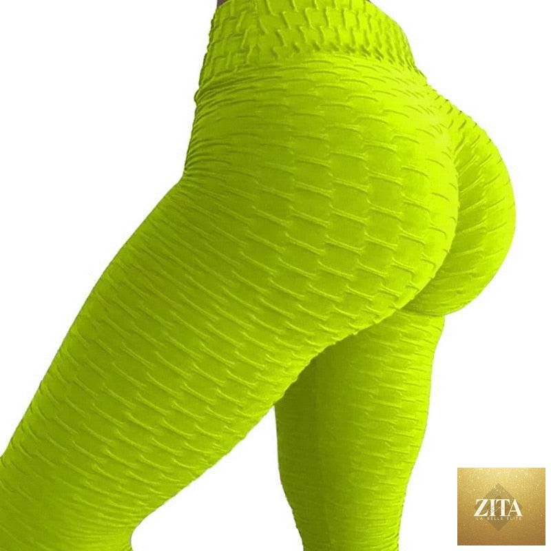 Stevvex women's high-waisted soft push-up leggings, yoga and workout tights with tummy control and lift-up fit for fitness and running.