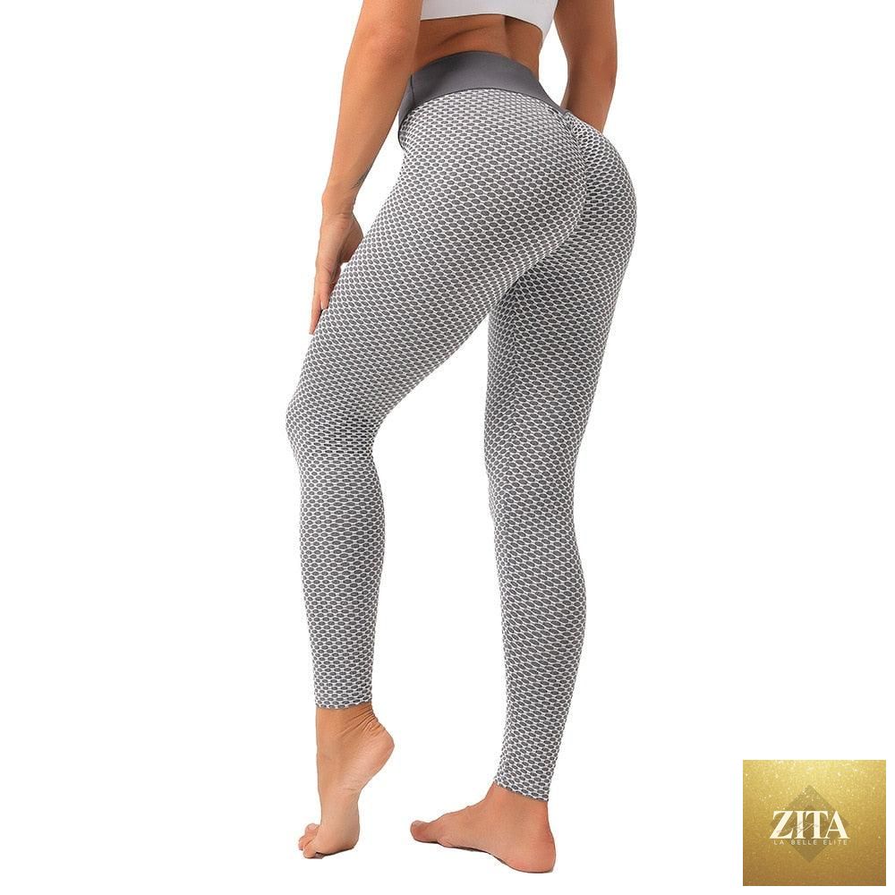 Stevvex women's high-waisted push-up leggings for yoga, gym, and running, featuring tummy control and a sleek, stretchy fit.