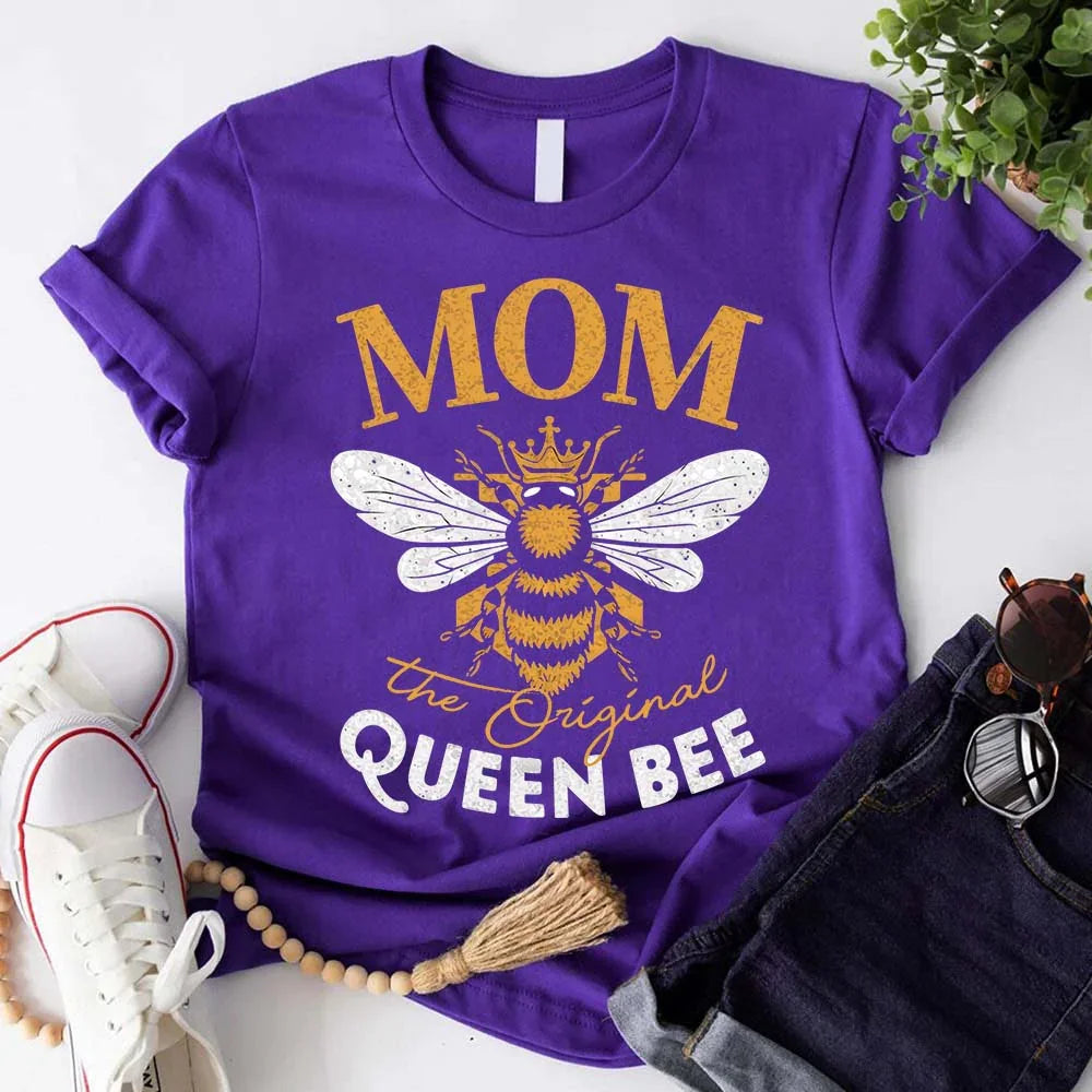 Mom, The Original Queen Bee Shirt โ Stylish & Fun Mother's Day Tee