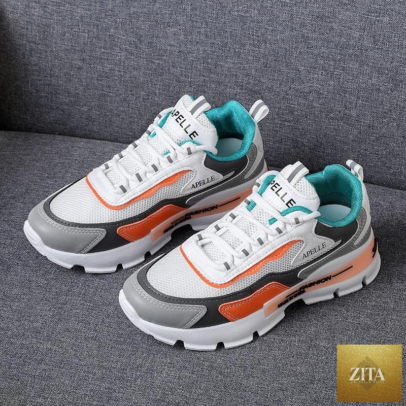 Women's Stevvex running shoes with breathable mesh, platform sole, and sporty design for walking, jogging, and fitness activities.