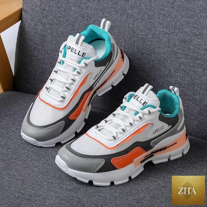 Women's Stevvex summer running shoes with breathable mesh, platform sole, athletic design, suitable for walking, jogging, and fitness.