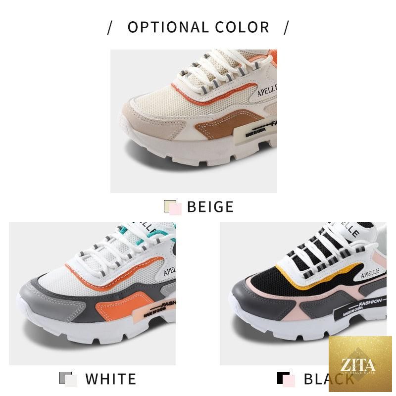 Stevvex women's summer running shoes with breathable mesh, platform design, athletic and casual style for walking, jogging, and training.