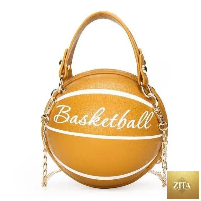Stunning Ball Purses For Teenagers And Women Stylish Shoulder Bags, Crossbody Chain Hand Bags Personalit Leather Pink Basketball Bag For Females