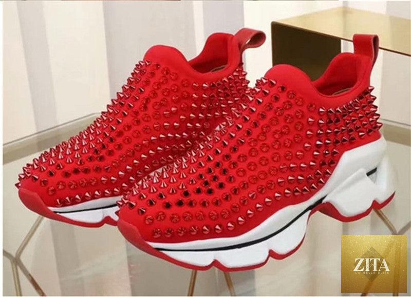 Black Stevvex women's breathable mesh sneakers with non-slip soles, platform design, ideal for comfortable summer sports and running.
