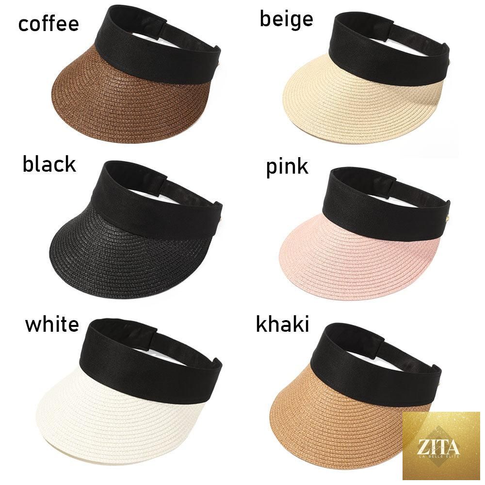 Stevvex women's wide brim summer beach hat, foldable and adjustable, offering sun protection and casual style for outdoor activities.