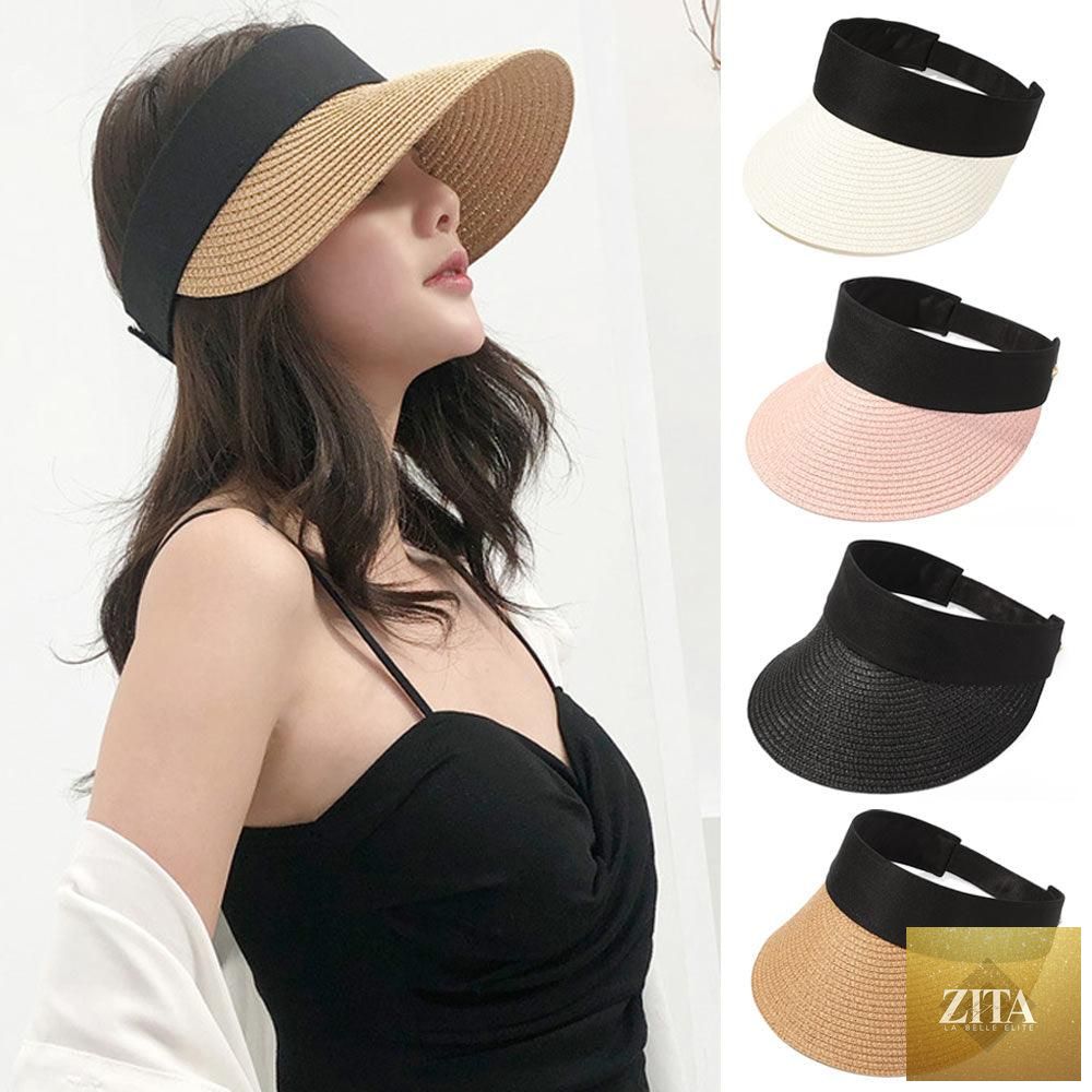 Stevvex wide brim summer women's foldable beach hat, adjustable, lightweight, and UV-protective for outdoor sun protection.