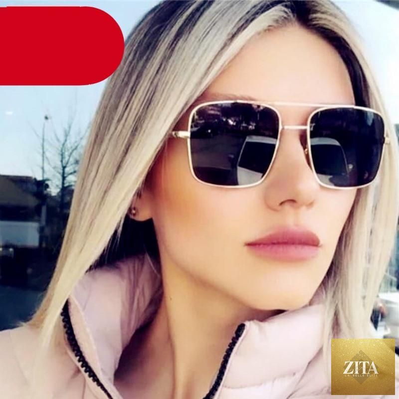 Stevvex summer luxury square sunglasses for women and men, lightweight black eyewear with UV protection and elegant design.