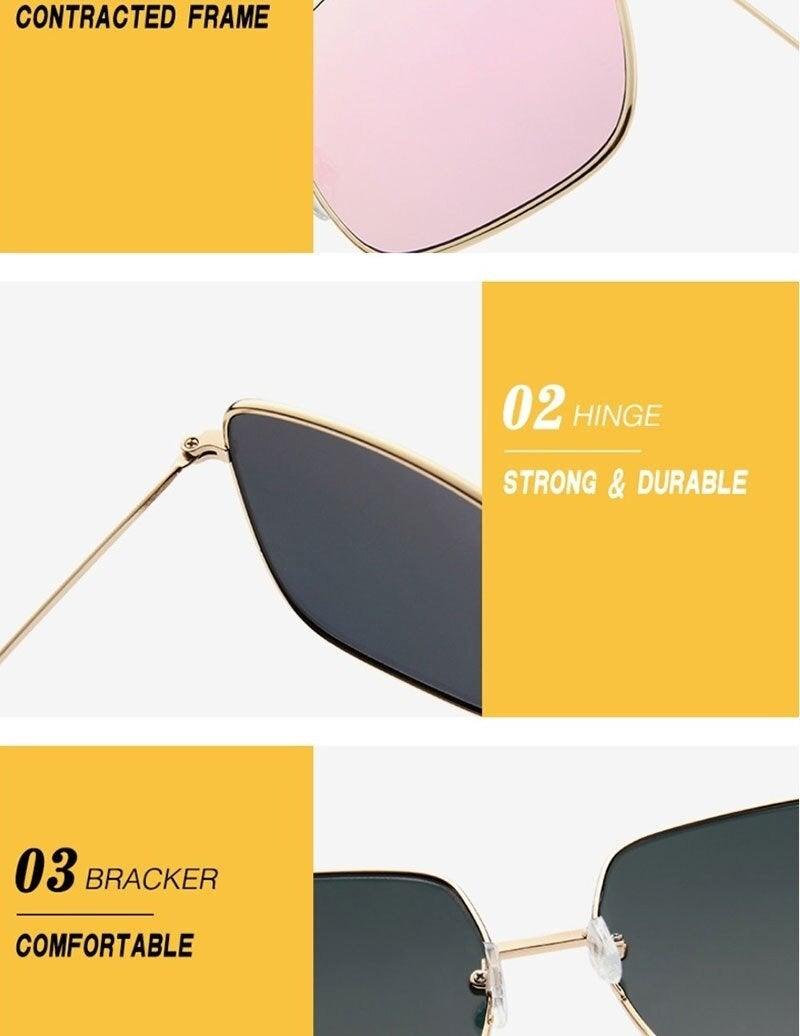Summer Luxury Square Sunglasses For Women Elegant Design Eyewear Women Men Fashion Design Lightweight Glasses Women UV Protection Sunglasses