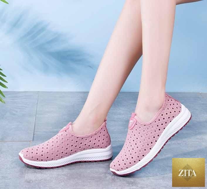 Summer women's Stevvex espadrilles with breathable mesh, slip-on design, lightweight, comfortable, and elegant walking shoes.