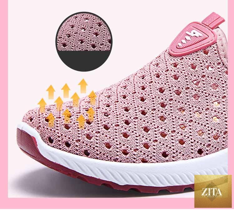 Stevvex summer women's sports espadrilles with breathable mesh, slip-on design, lightweight comfort, and non-slip soles.