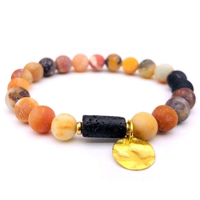 Sun Goddess Lava Stone Essential Oil Bracelet Amazon Green Danae