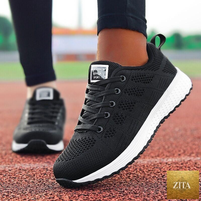 Stevvex women's white super light sneakers with breathable air mesh, casual flats, soft comfort, and non-slip soles for walking.