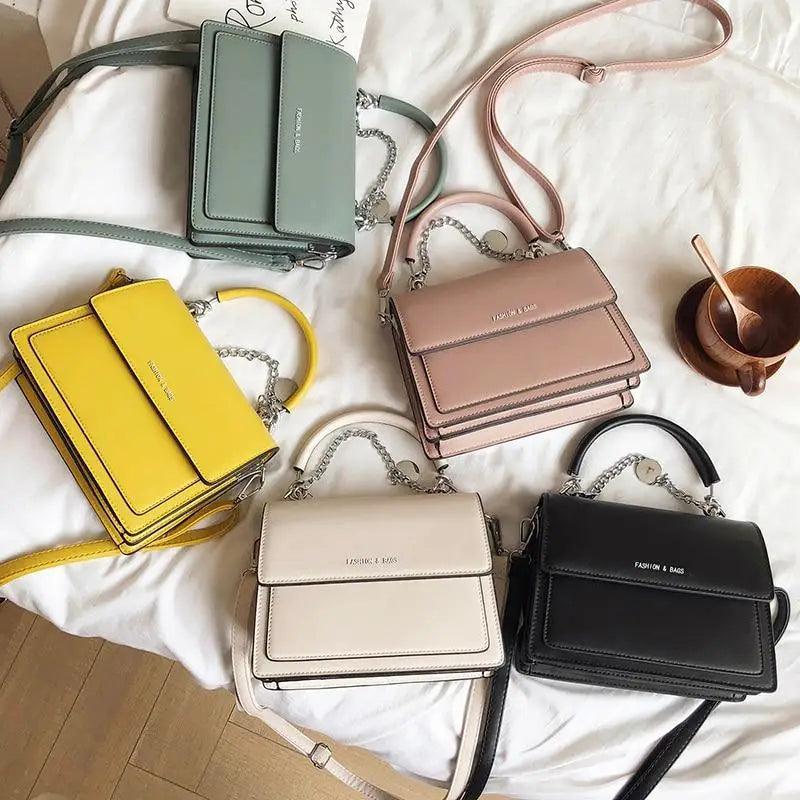 Elegant Stevvex square handbag for women, high-quality PU leather designer shoulder bag for travel and everyday use.
