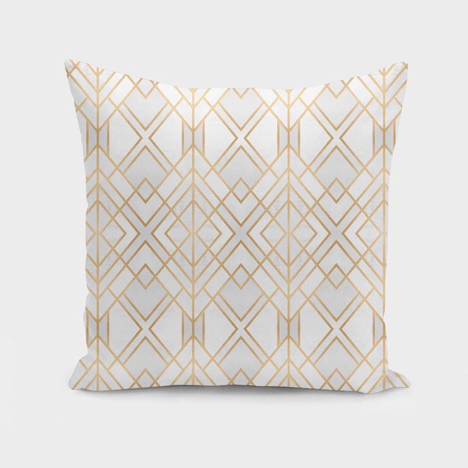 Golden Geo Cushion/Pillow Scorpius