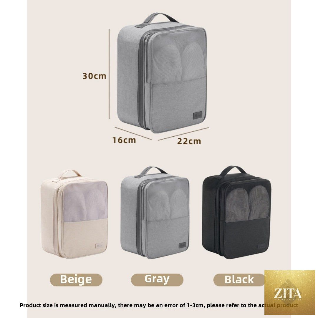 Shoe storage bag, anti-splashing thickened shoe box, travel storage shoe bag, can accommodate three pairs of shoe storage bag