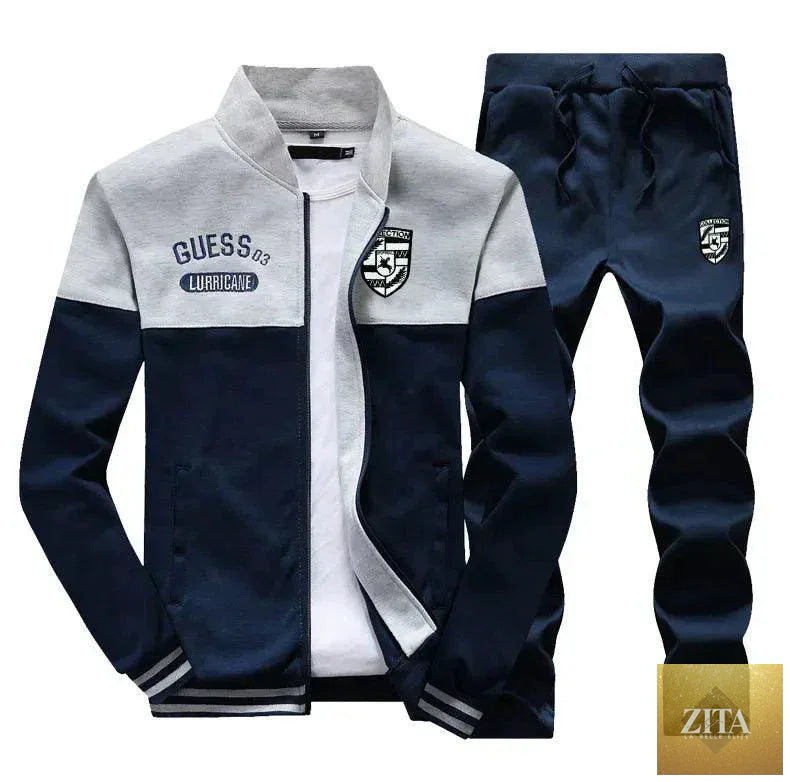 Mandotos men's casual pants and sweater set, featuring comfortable fabric and relaxed fit, ideal for everyday wear.
