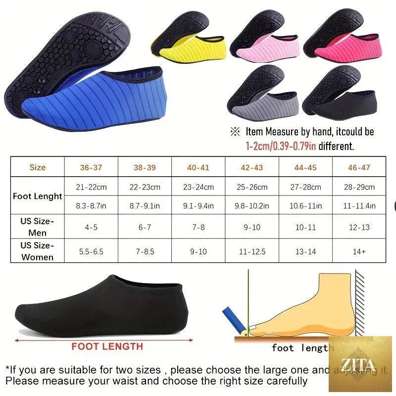 Unisex Quick-Dry Water Shoes | Anti-Slip Barefoot Swim Beach Socks