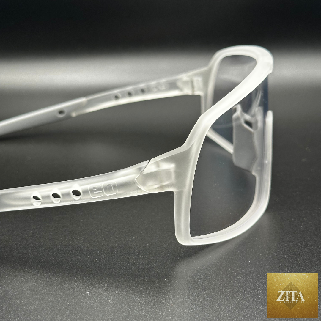 Eastern Outer Mojave sunglasses with photochromic lenses, close-up view showing stylish frame and lens details.