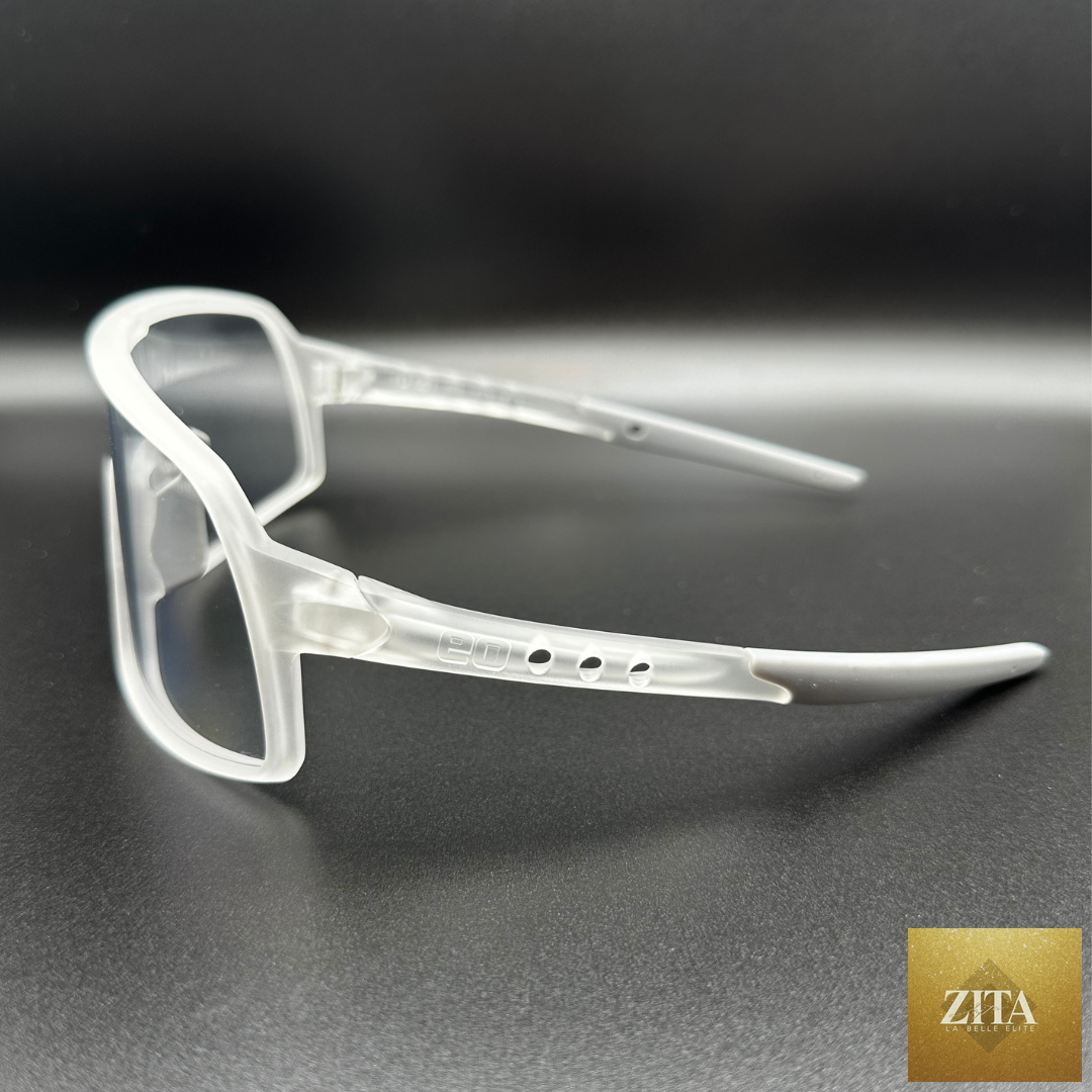 Eastern Outer Mojave sunglasses with photochromic lenses, vapor profile view from the left side.