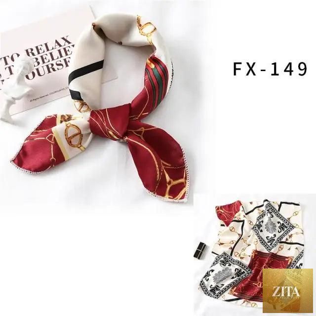 Stevvex square silk scarf with colorful printed design, versatile for neck, hair, or accessory use, perfect for women's fashion.