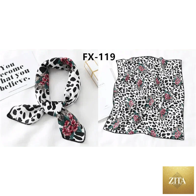 Stevvex square silk scarf for women with fashionable printed design, versatile as a neck scarf, hair band, or shawl.