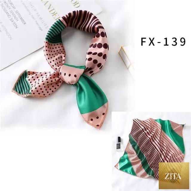 Stevvex square silk scarf for women with colorful printed design, versatile accessory for neck, hair, or shawl styling.