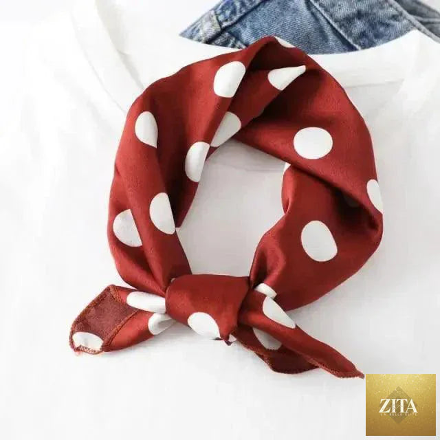 Fashionable square silk scarf for women with colorful printed design, versatile accessory for neck, hair, or shawl styling by Stevvex