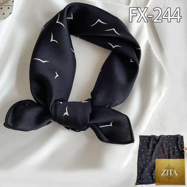 Stevvex square silk scarf for women with colorful printed design, versatile for neck, hair, or shawl styling.