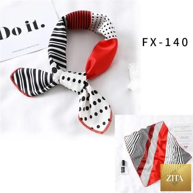 Stevvex square silk scarf for women with fashionable printed design, versatile small neck accessory, ideal as bandana or shawl.