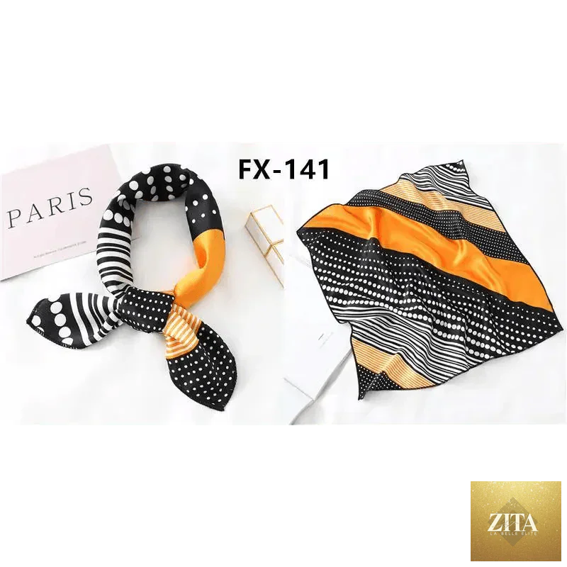 Stevvex square silk scarf with a fashionable printed design, versatile for neck, hair, or accessory use.