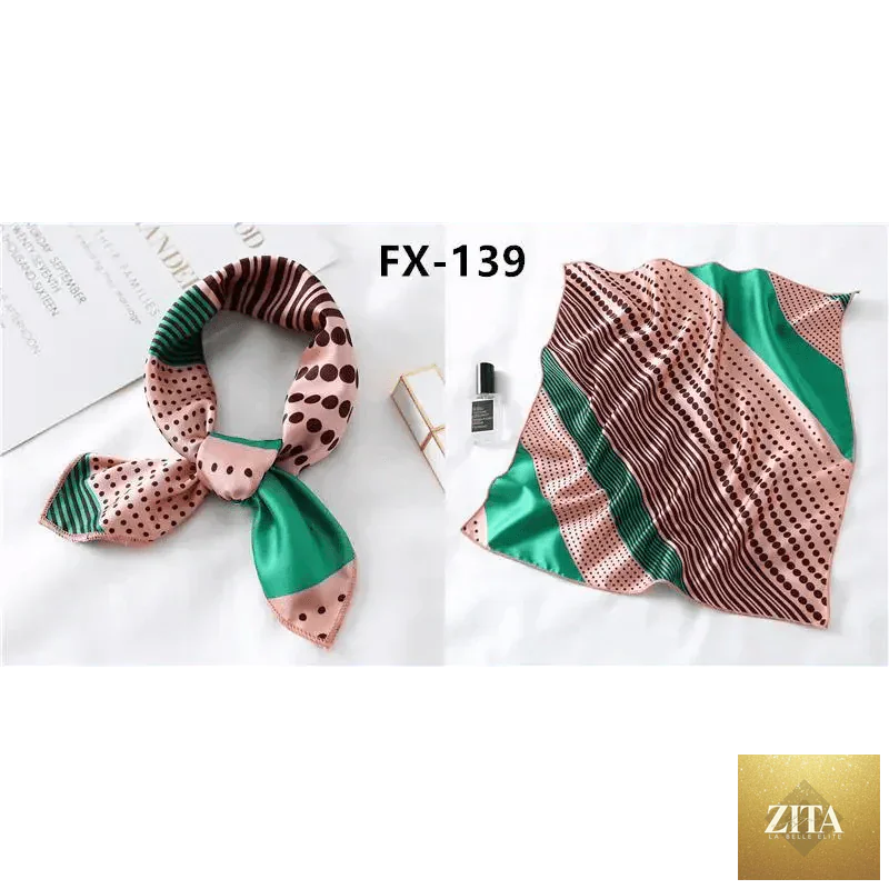 Stevvex square silk scarf for women, printed and versatile, worn as a neck scarf, hair band, or shawl for stylish looks.