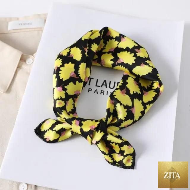 Stevvex square silk scarf for women featuring a fashionable printed design, versatile for neck, hair, or accessory use.