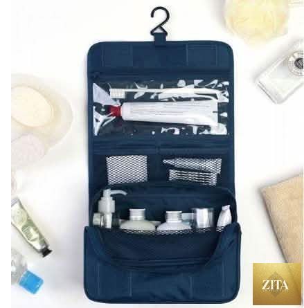 Waterproof travel toiletry bag in assorted colors from DailySale, ideal for organizing beauty and personal care essentials.