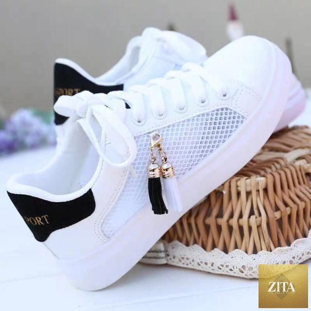 White women's breathable sneakers by Stevvex featuring casual low-top design, lace-up closure, and soft, comfortable walking shoes.