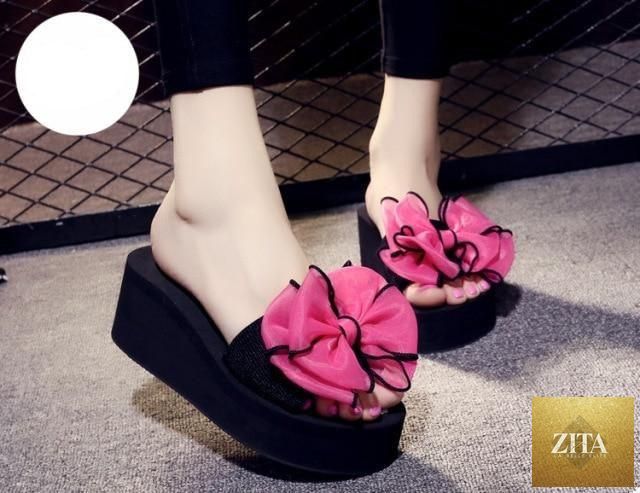 Stevvex women bow summer sandals with knotted bow, open toe, flat footbed, indoor outdoor beach slides, casual summer footwear.