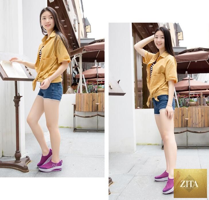 Women Stevvex casual sneakers with breathable air mesh, platform design, ideal for walking, tennis, fitness, and everyday comfort.